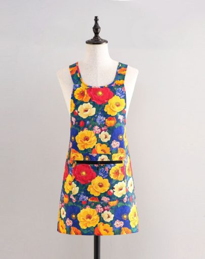 Canvas Apron Korean Version Fashion Cute Japanese Princess Lace Adult Sleeveless Household Kitchen