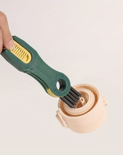 4-in-1 Cleaning Tool Cup Brush: Lid Brush, Water Bottle Cleaner, Insulated Tumbler Gap Cleaner, U-Shaped Cup Rim Cleaner