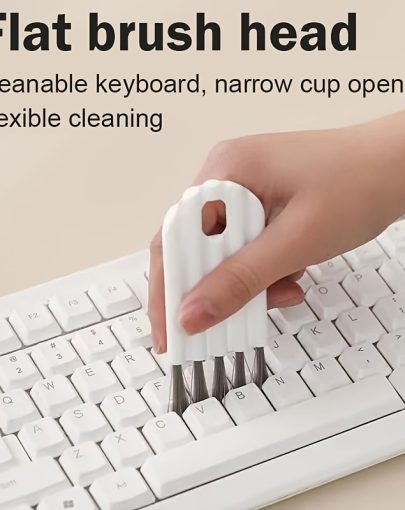 Two Different Colors of Multi-functional Flexible Handle Cup Lid Cleaning Brush, Household Groove and Gap Brush, Seam Cleaning Brush, Dead Corner Cup Brush, PP
